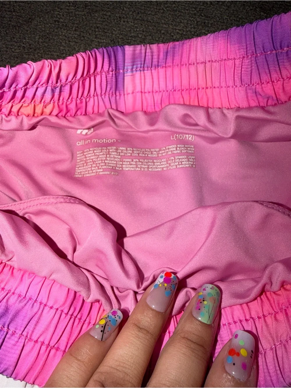 Lot of 5 Girls Athletic Shorts Sz M & L Champion / All in Motion